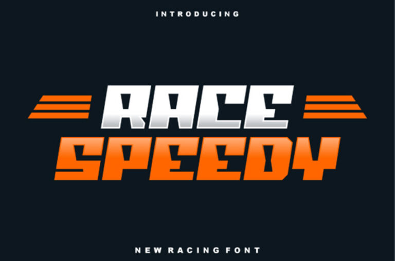 Race Speedy Font - Creative Fonts