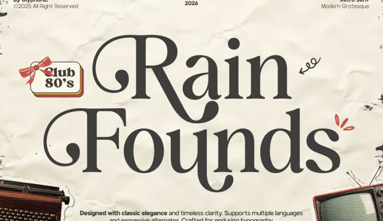 Rain Founds Font
