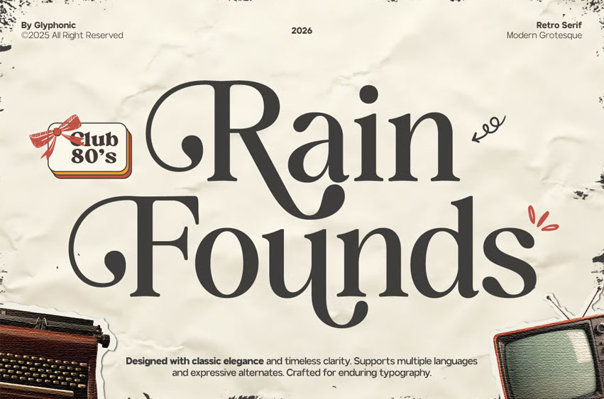 Rain Founds Font