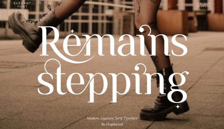 Remains Stepping Font