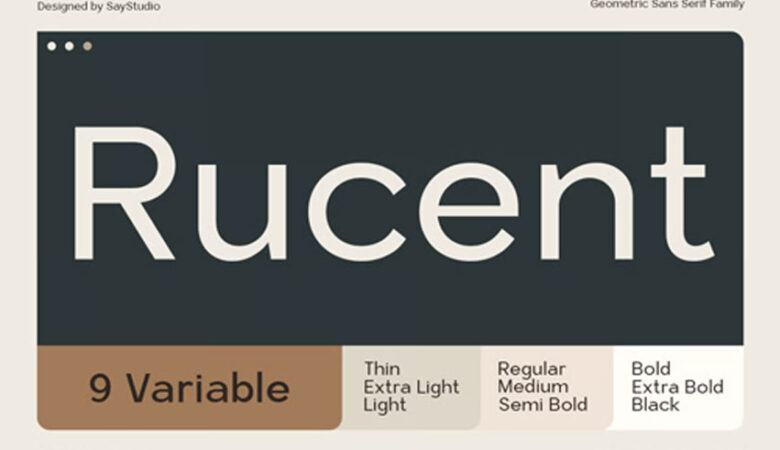Rucent Font