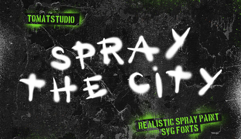 Spray the City Font