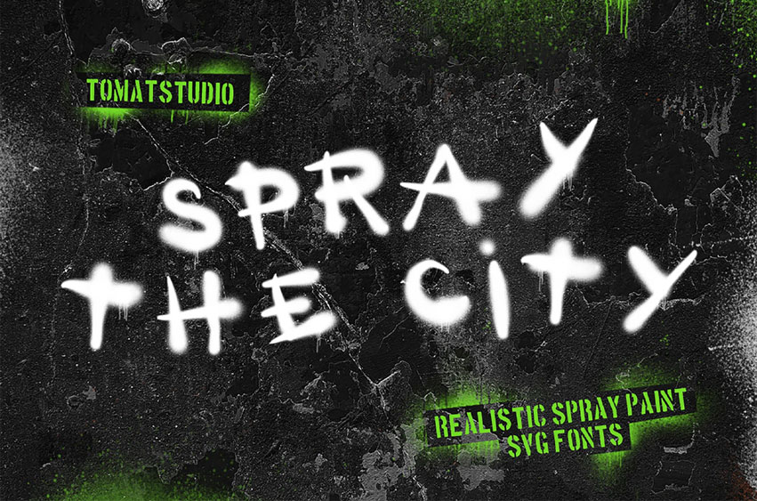 Spray the City Font