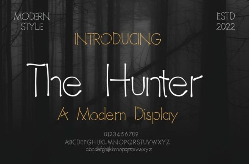 The Hunter Font