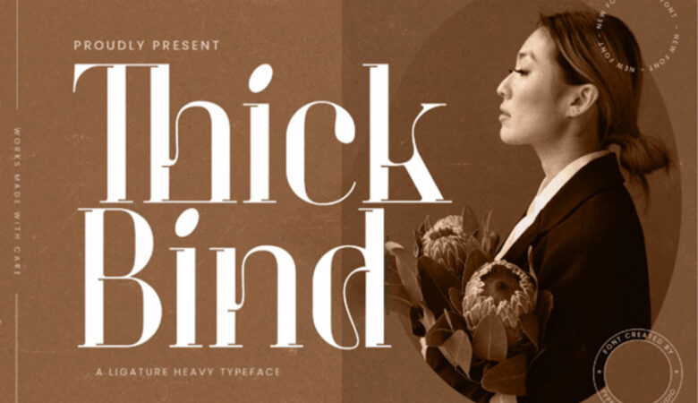 Thick Bind Font