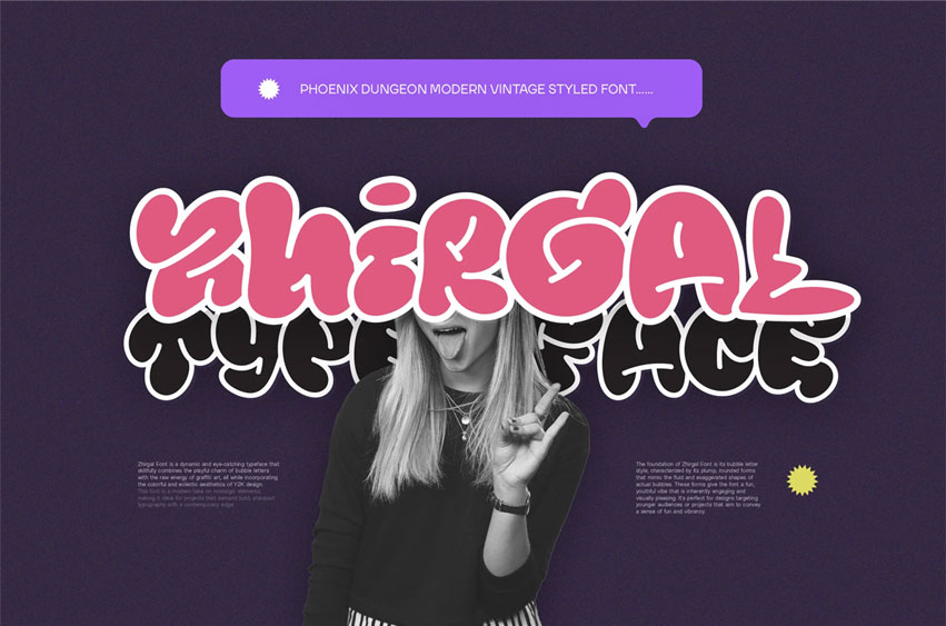 Zhirgal Typeface Font