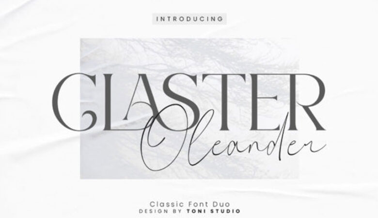 Claster Oleander Font