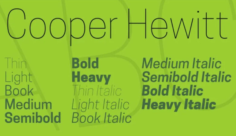 Cooper Hewitt Font