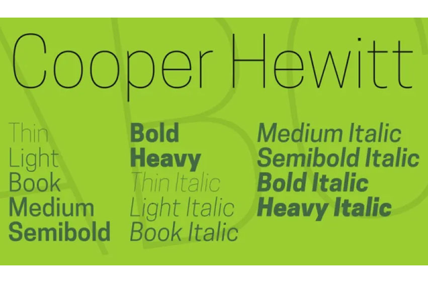 Cooper Hewitt Font