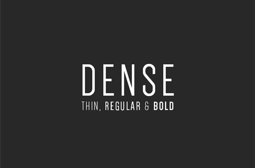 Dense Font