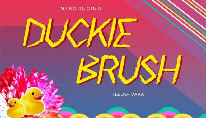 Duckie Brush Font
