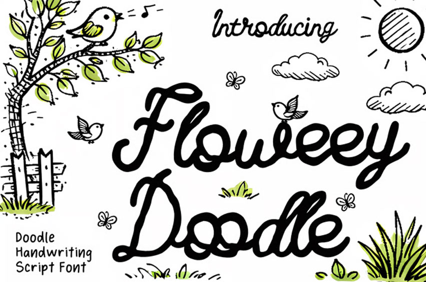 Floweey Doodle Font