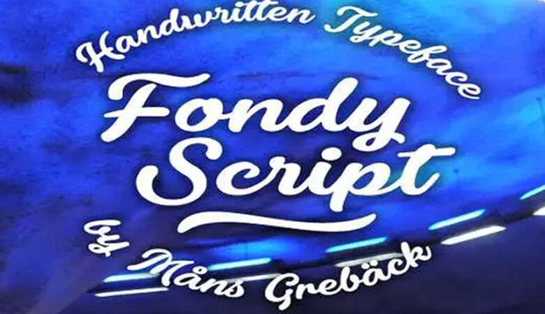 Fondy Script Font