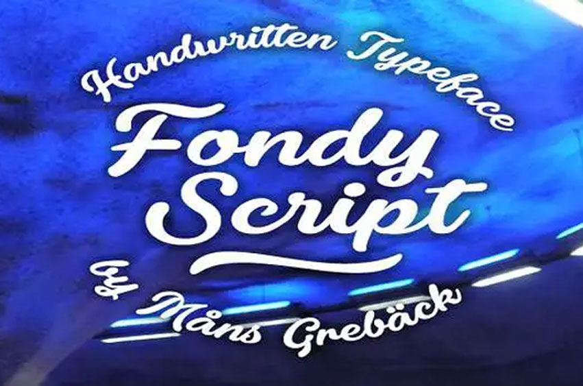 Fondy Script Font