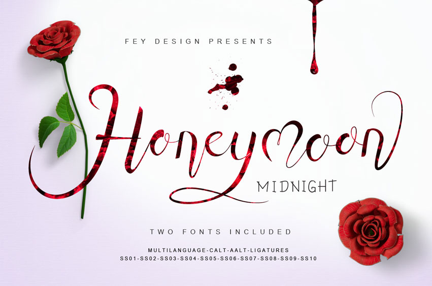 Honey Moon Midnight Font
