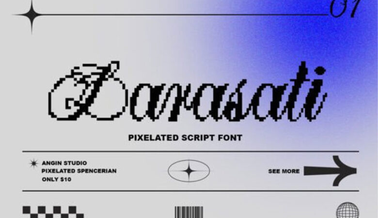 Larasati Pixelated Font