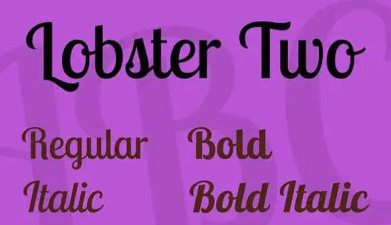Lobster Two Font