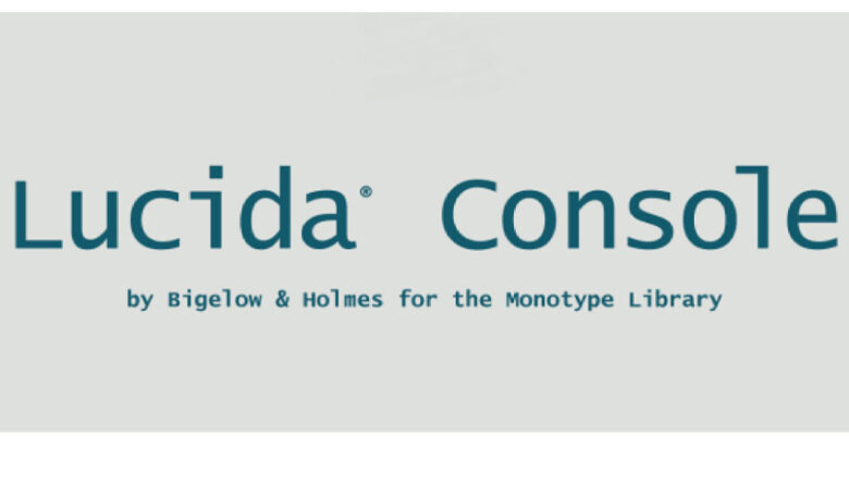 Lucida Console Font