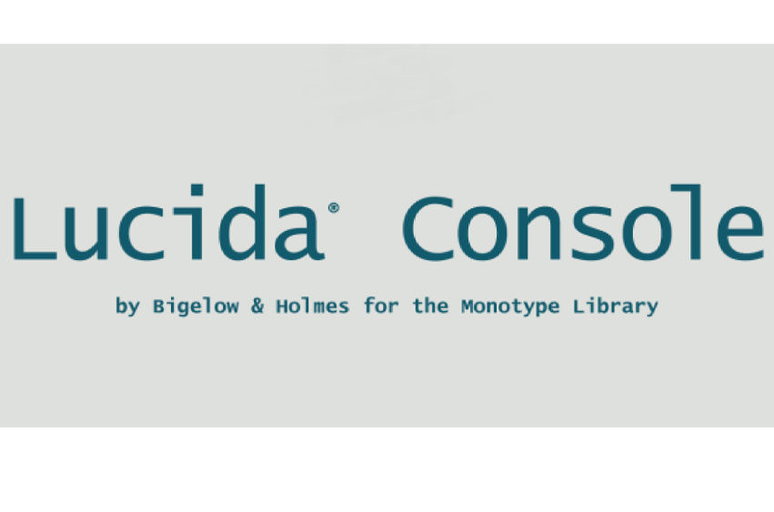 Lucida Console Font
