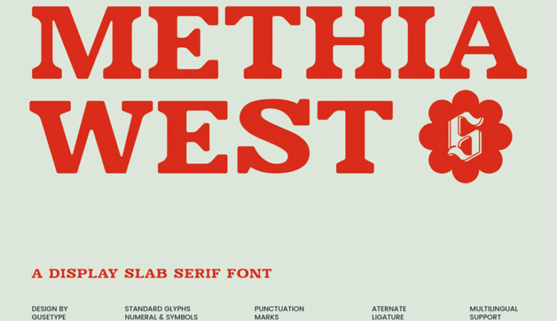 Methia West Font