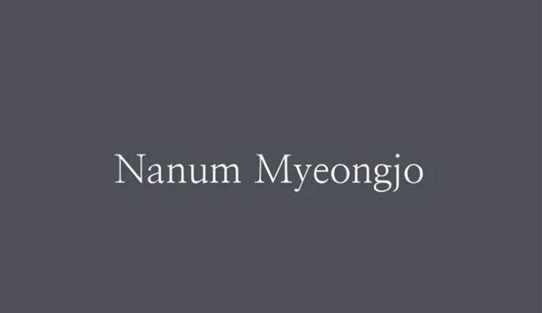 Nanum Myeongjo Font