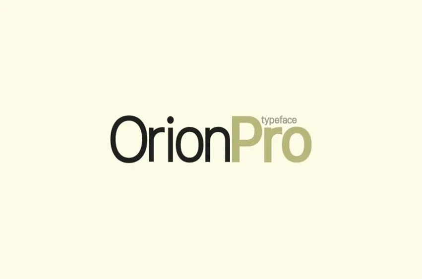 Orion Pro Font