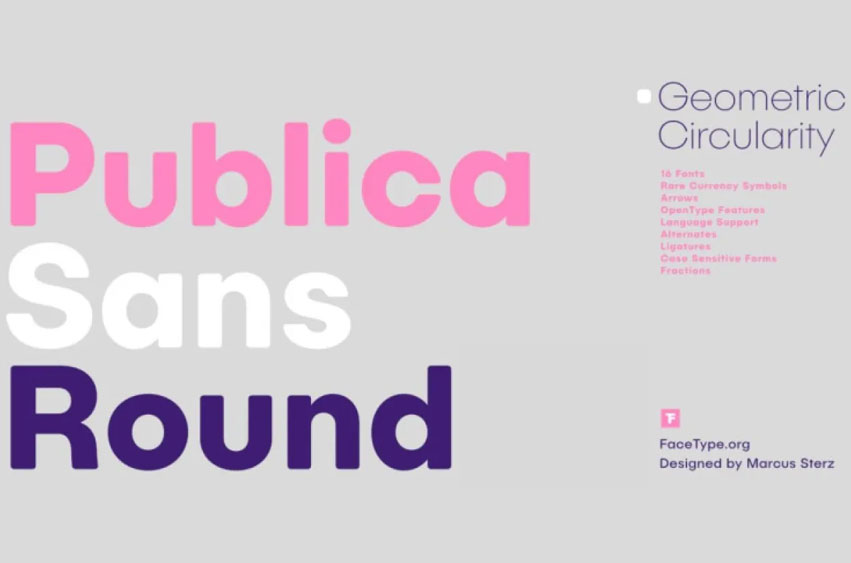 Publica Sans Round Font