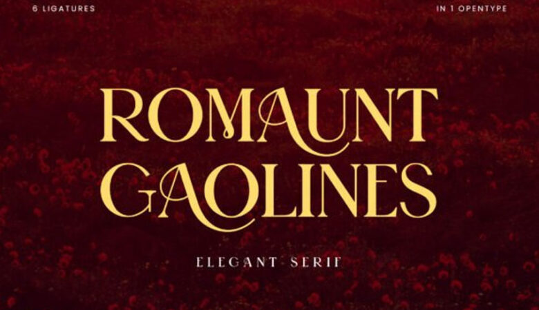 Romaunt Gaolines Font