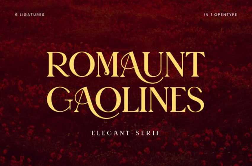 Romaunt Gaolines Font