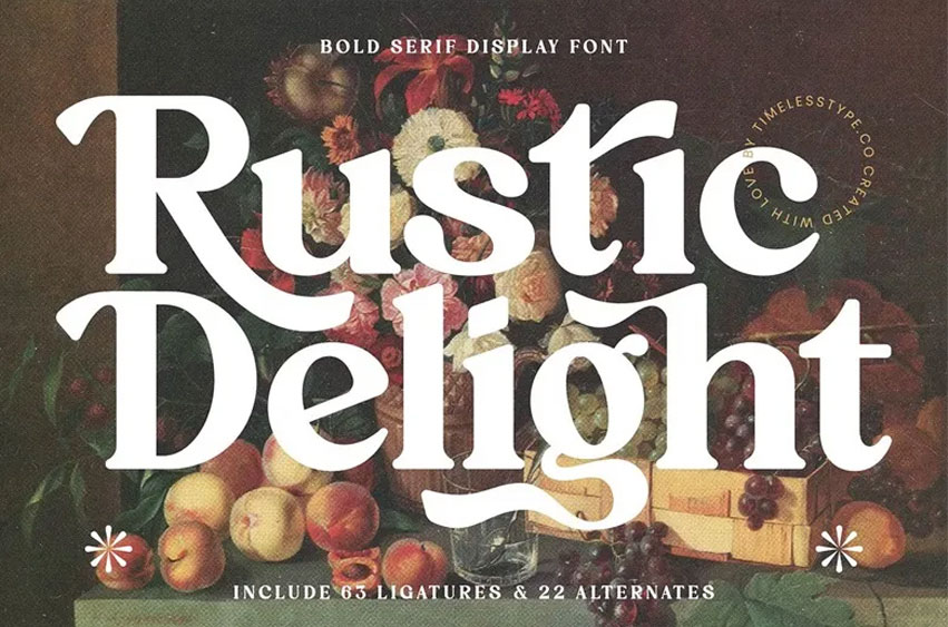 Rustic Delight Font