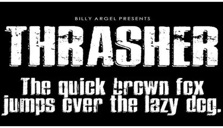 Thrasher Rough Font