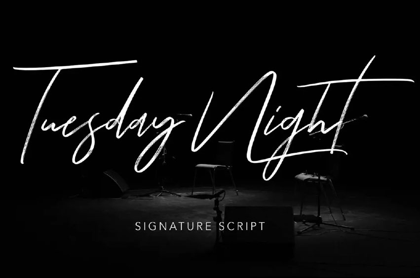 Tuesday Night Font