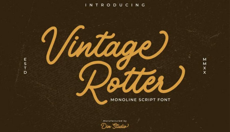 Vintage Rotter Font