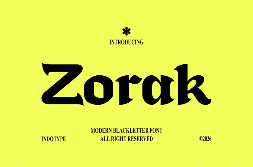 Zorak Font