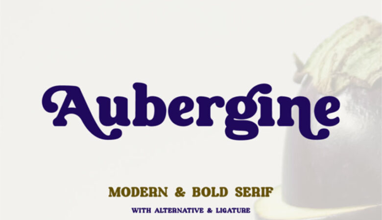 Aubergine Font