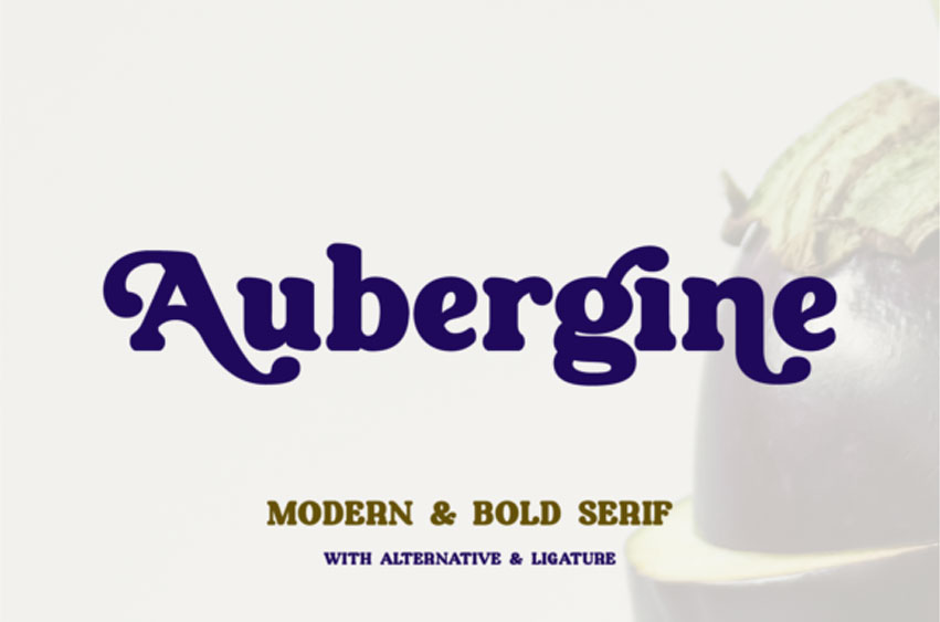 Aubergine Font