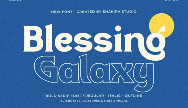 Blessing Galaxy Font