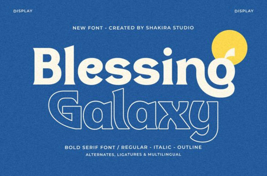 Blessing Galaxy Font