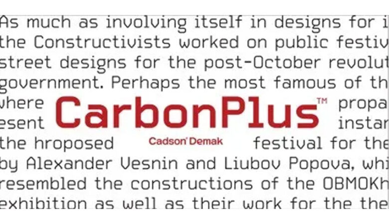 Carbon Plus Font