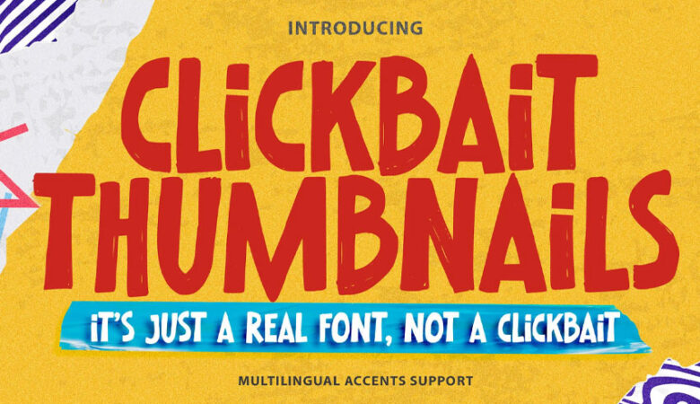 Clickbait Thumbnails Font