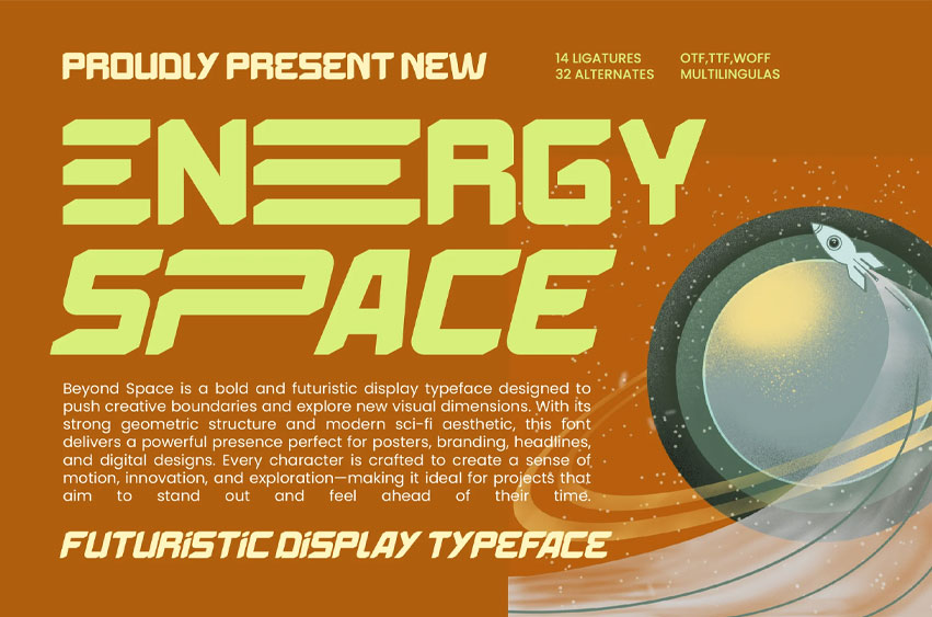 Energy Space Font