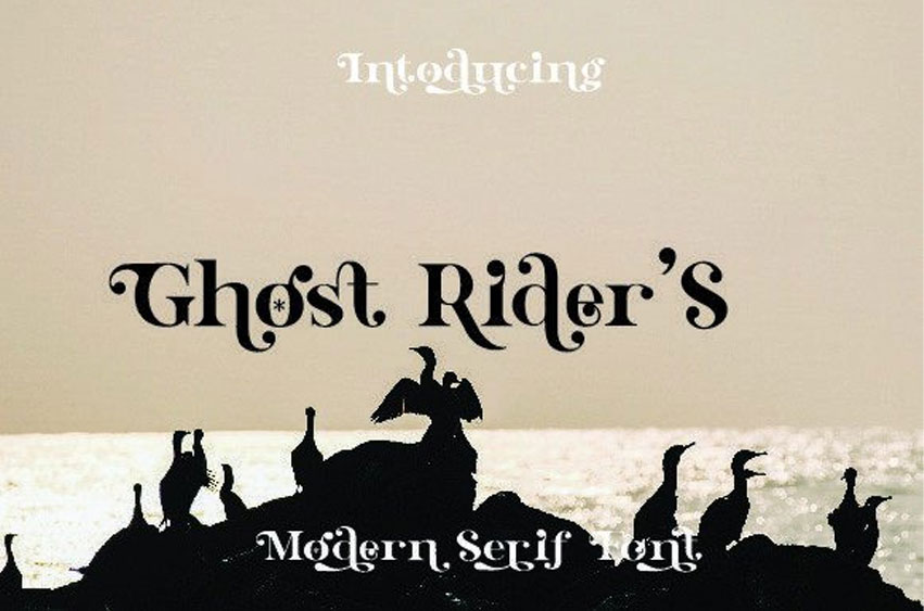 Ghost Rider's Font