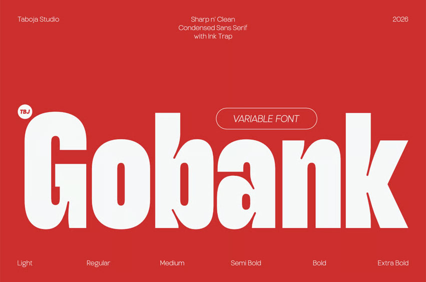 Gobank Condensed Font