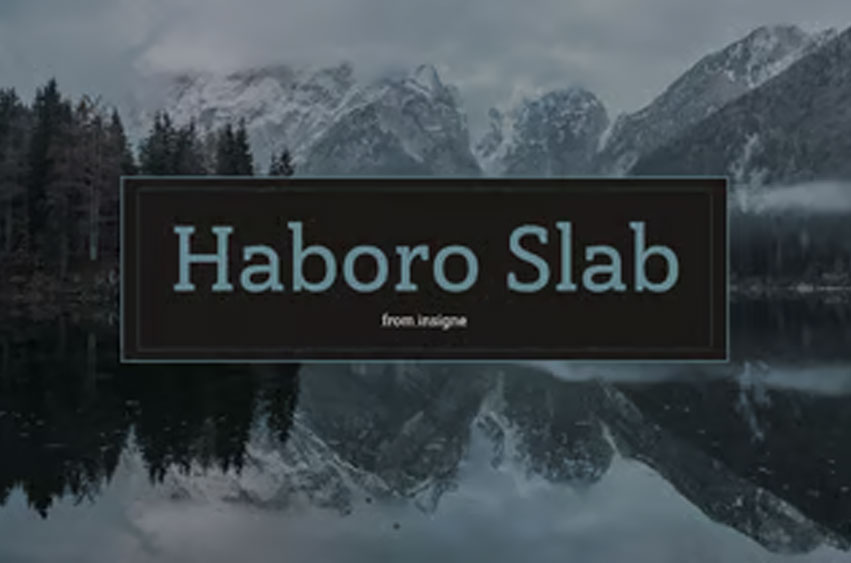 Haboro Slab Font