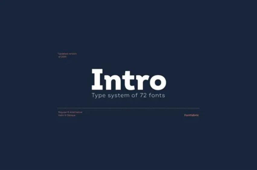 Intro Font