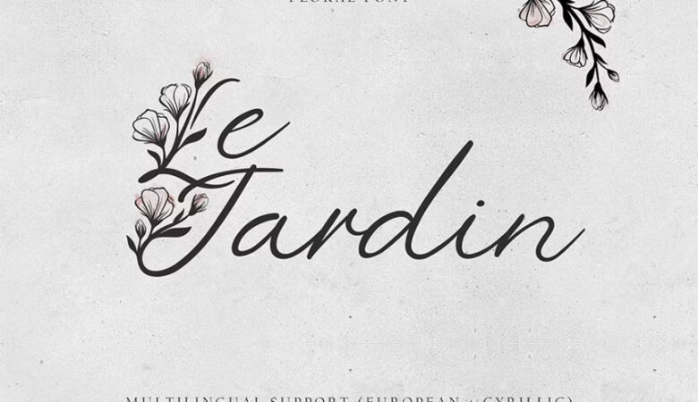 Le Jardin Font