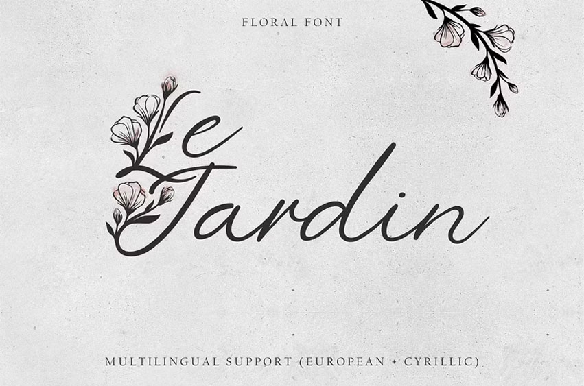 Le Jardin Font