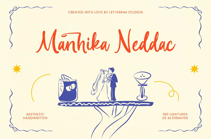 Manhika Neddac Font