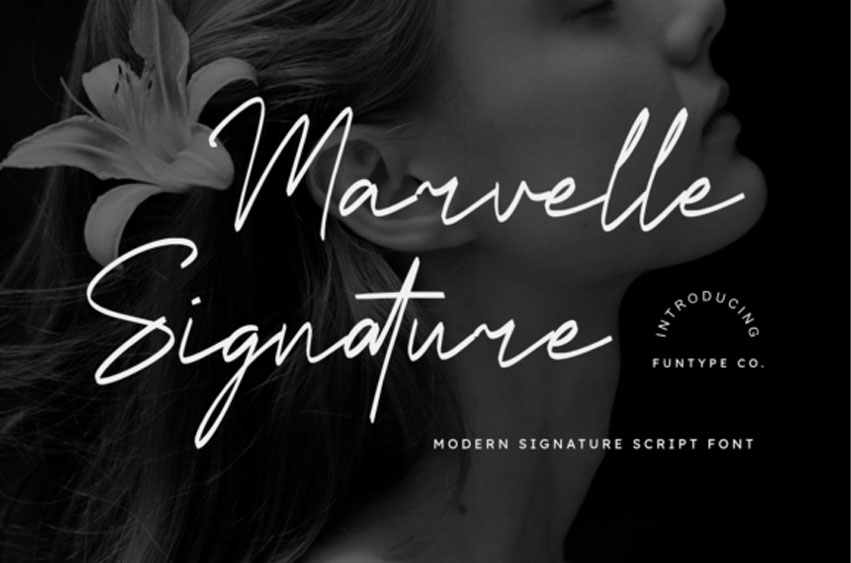 Marvelle Signature Font