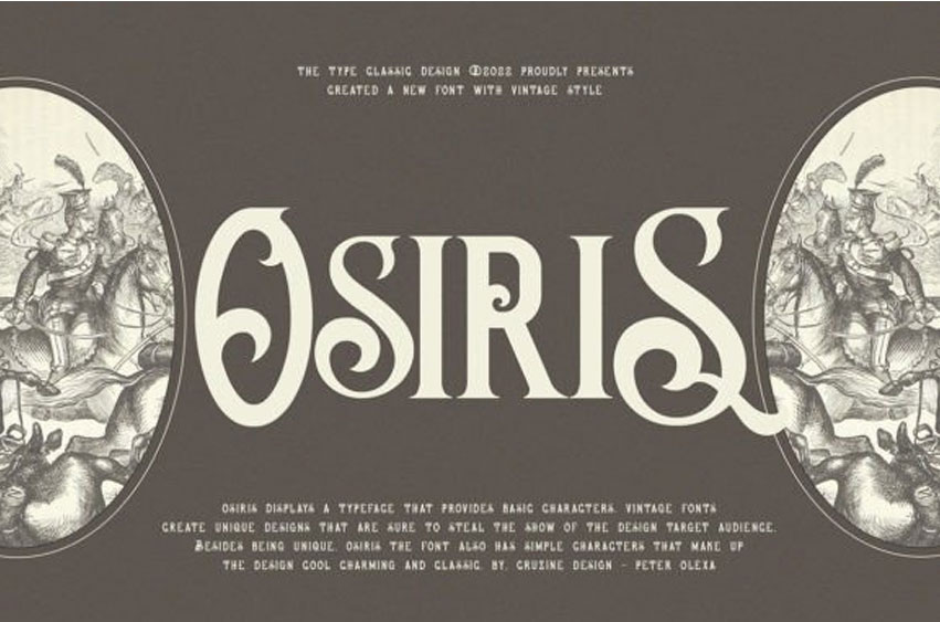 Osiris Display Font